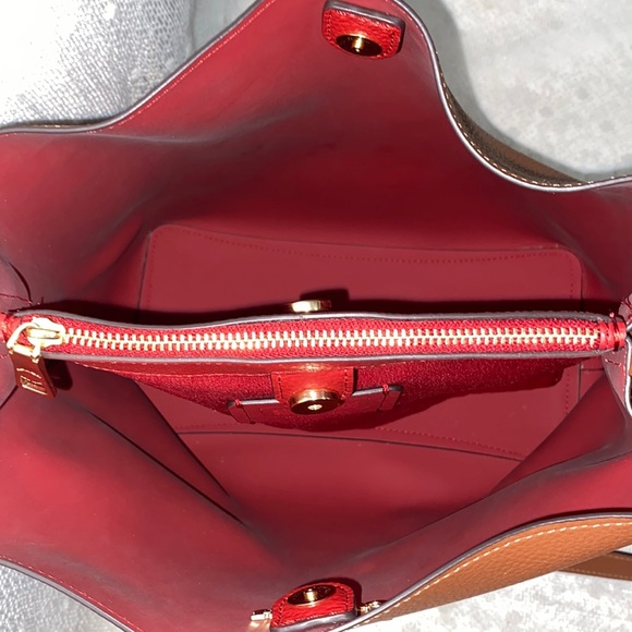 *SOLD*Coach Large Leather Town Bucket Bag In Redwood 1941 Red - Picture 13 of 15